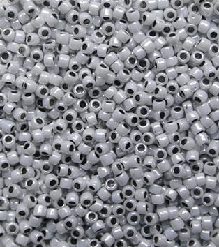 TR-15-0820 Inside Color Opaque Gray Black Lined Toho rocailles 15-0 color 820 TR-15-0820 Inside Color Opaque Gray Black Lined