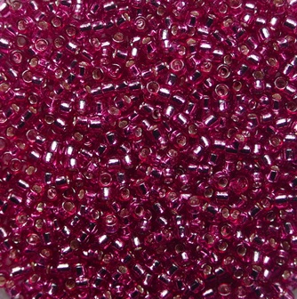TR-15-2218 Silver Lined Mauve Toho rocailles 15-0 color 2218