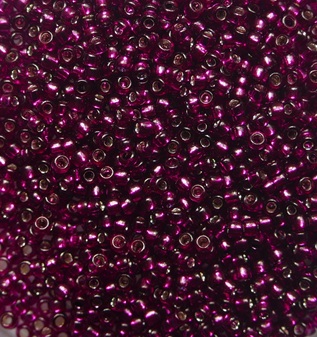 TR-15-2223 Silver Lined Dragonfruit Toho rocailles 15-0 color 2223 TR-15-2223 Silver Lined Dragonfruit