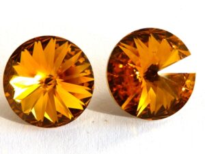 14 mm. 203 Topaz 1122 Swarovski Rivoli-2853