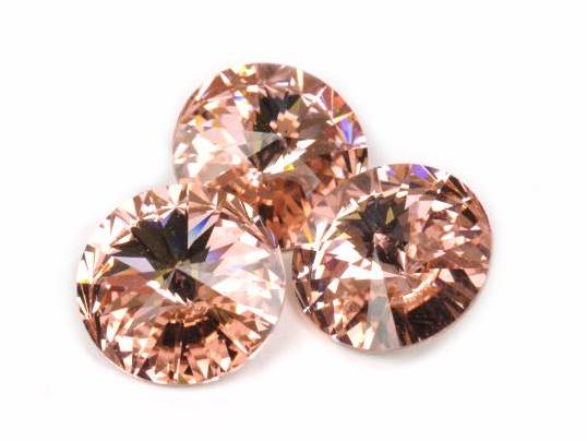 12 mm. 319 Vintage Rose 1122 Swarovski Rivoli-0 12 mm. 319 Vintage Rose 1122 Swarovski Rivoli-0