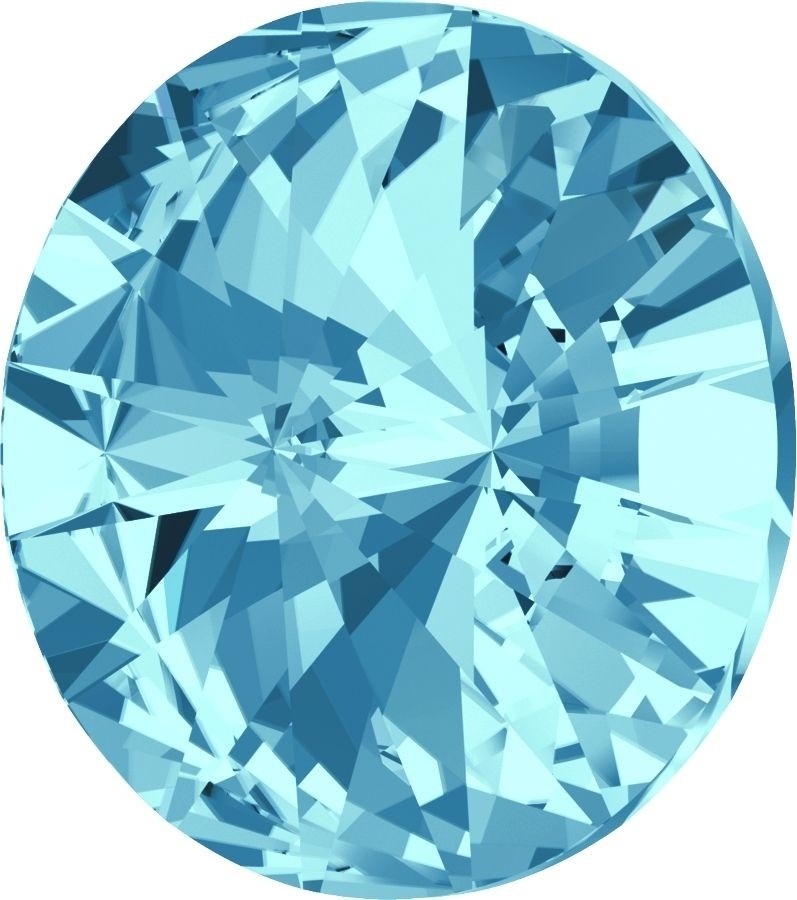 14 mm. 202 Aquamarine 1122 Swarovski Rivoli-15210