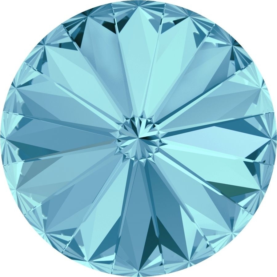 14 mm. 202 Aquamarine 1122 Swarovski Rivoli-0 14 mm. 202 Aquamarine 1122 Swarovski Rivoli-0