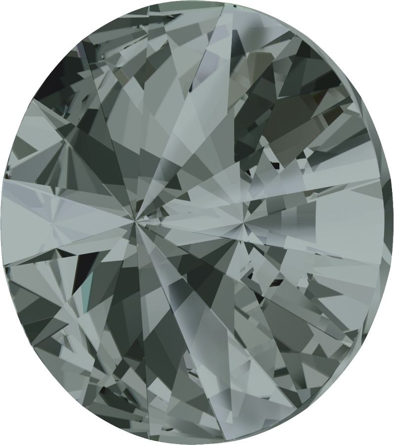 14 mm. 215 Black Diamond 1122 Swarovski Rivoli-15198