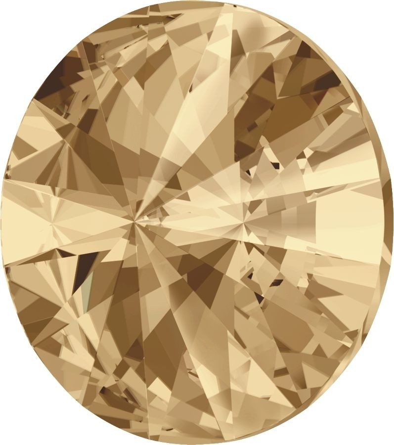 14 mm. 001-GSHA Crystal Golden Shadow 1122 Swarovski Rivoli-15234