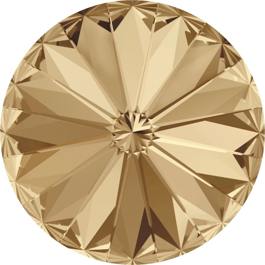 14 mm. 001-GSHA Crystal Golden Shadow 1122 Swarovski Rivoli-0 14 mm. 001-GSHA Crystal Golden Shadow 1122 Swarovski Rivoli-0