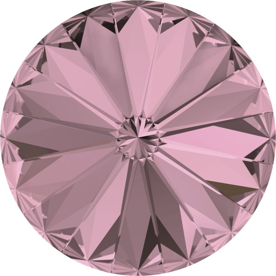 14 mm. 001-ANTP Antique Pink 1122 Swarovski Rivoli-0 14 mm. 001-ANTP Antique Pink 1122 Swarovski Rivoli-0
