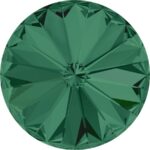 14 mm. 205 Emerald 1122 Swarovski Rivoli-0