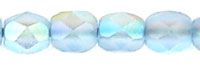 0090126 Mat Light Sapphire AB facet 4 mm. 50 Pc.-8020