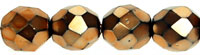 0030267 Metallic Bronze Copper facet, 8 mm. 12 Pc.-13783