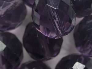 FP1-12-20500 Tanzanite Czech Glass Facet Firepolish 12mm 6 stuks