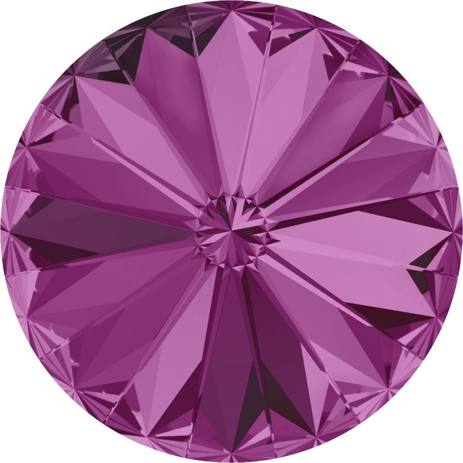 14 mm. 502 Fuchsia 1122 Swarovski Rivoli-0
