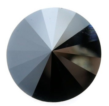 14 mm. 280HEM Jet Hematite 1122 Swarovski Rivoli-0