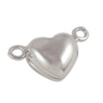 0160232 Brass Magnetisch hartvormig slotje, Platinum Color -0