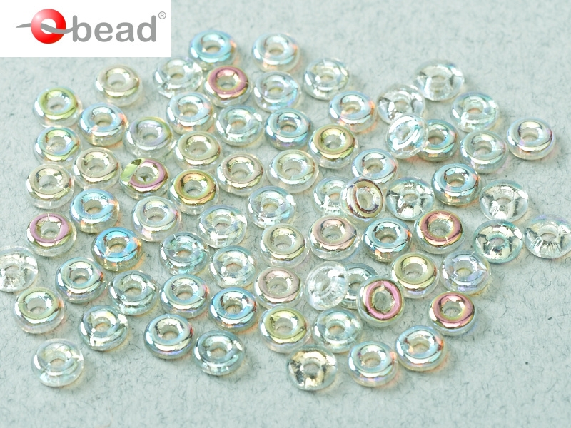 O-00030-98539 Crystal Green Rainbow O bead ® 5 gram-0