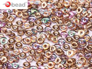 O-00030-98533 Crystal Copper Rainbow O bead ® 5 gram-0