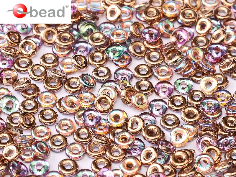 O-00030-98533 Crystal Copper Rainbow O bead ® 5 gram-0 O-00030-98533 Crystal Copper Rainbow O bead ® 5 gram-0