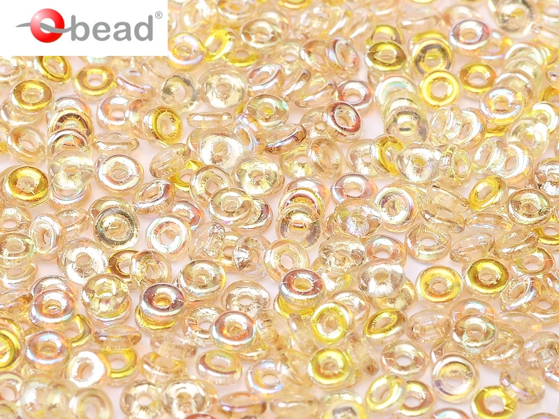 O-00030-98534 Crystal Lemon Rainbow O bead ® 5 gram-0 O-00030-98534 Crystal Lemon Rainbow O bead ® 5 gram-0