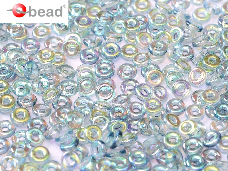 O-00030-98538 Crystal Blue Rainbow O bead ® 5 gram-0