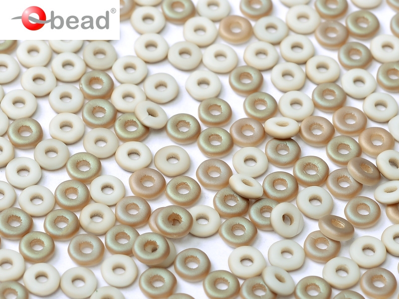 O-03000-22571 Chalk White Celsian Matted O bead ® 5 gram-0 O-03000-22571 Chalk White Celsian Matted O bead ® 5 gram-0