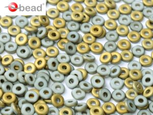 O-03000-26471 Chalk White Amber Matted O bead ® 5 gram-0