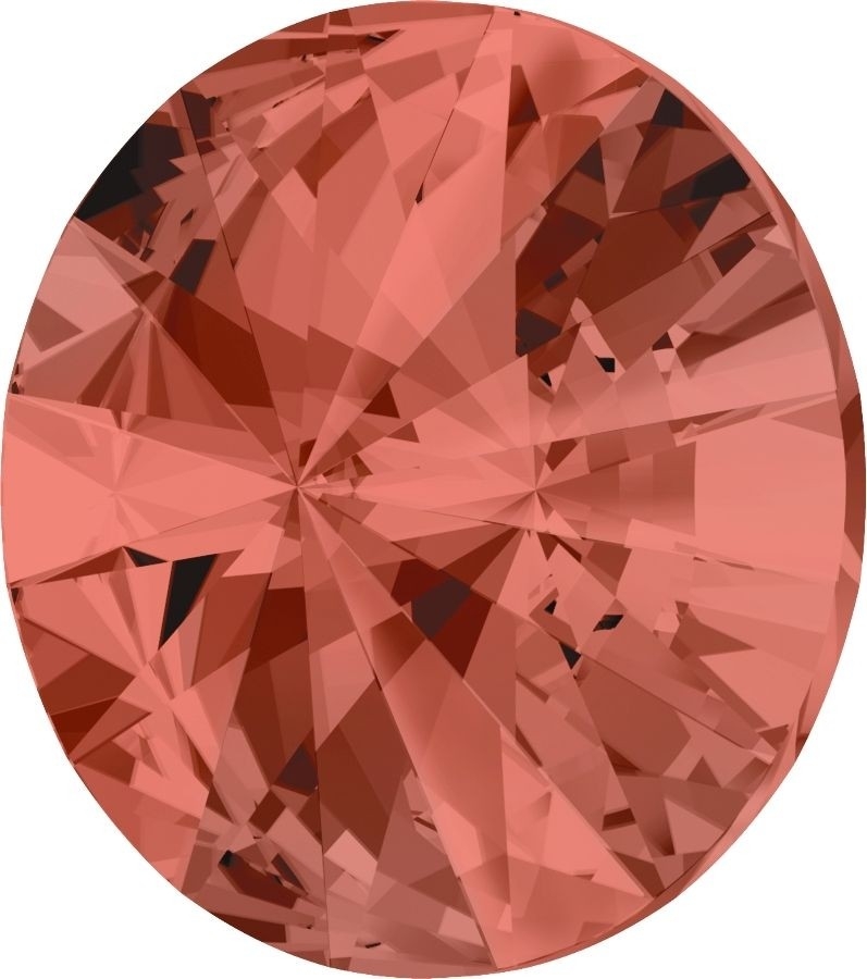 14 mm. 542 Padparadscha 1122 Swarovski Rivoli-15193