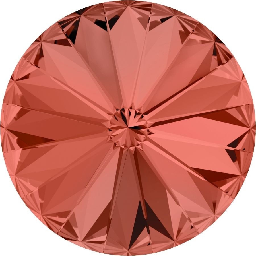 14 mm. 542 Padparadscha 1122 Swarovski Rivoli-0 14 mm. 542 Padparadscha 1122 Swarovski Rivoli-0