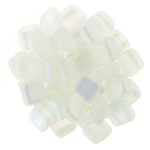 CMT-00030-M-28701 CzechMate Tiles Matte CrystalAB 20 stuks-8052