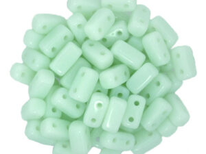 BRI-63100 Opaque Pale Jade CzechMate Brick beads 40 Pc.-0