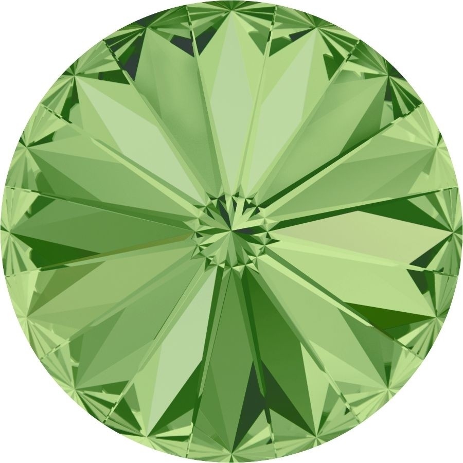 14 mm. 214 Peridot 1122 Swarovski Rivoli-0 14 mm. 214 Peridot 1122 Swarovski Rivoli-0