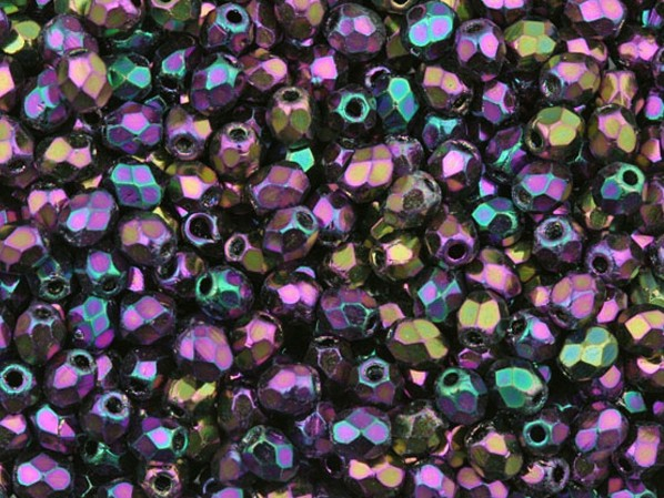 0080691 Iris Purple facet 4 mm.-0 0080691 Iris Purple facet 4 mm.-0