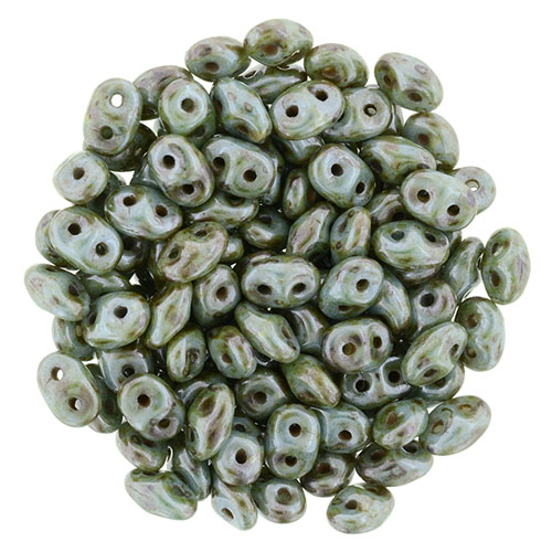 SD-03000-65431 Opaque White Green Marmor Luster. 10 gram-0