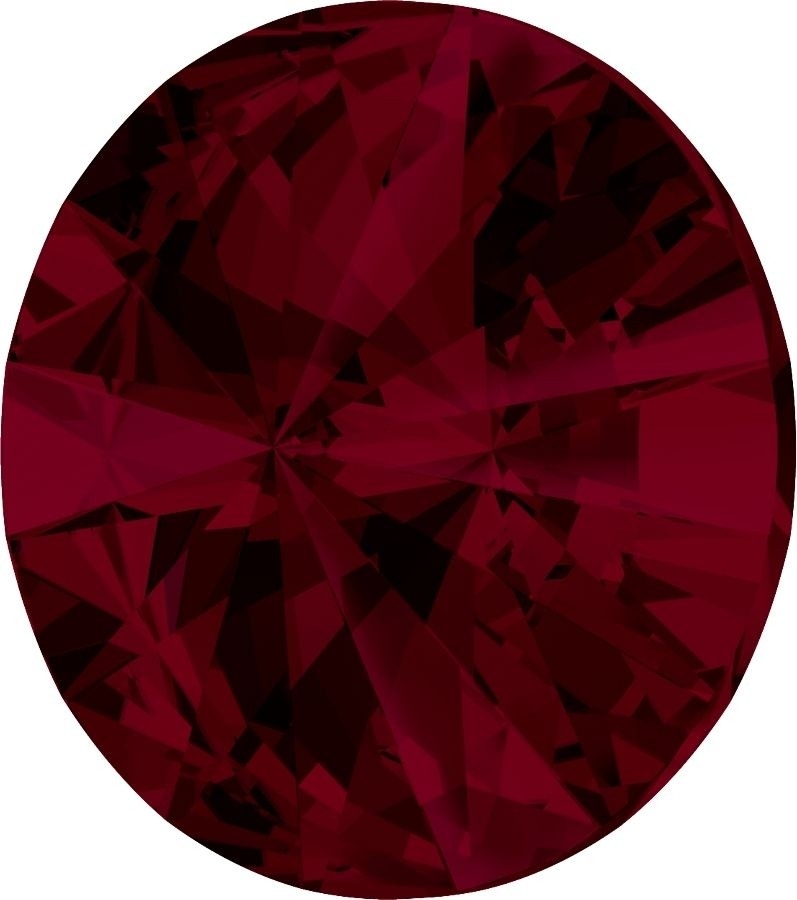 14 mm. 208 Siam Foiled 1122 Swarovski Rivoli-15220