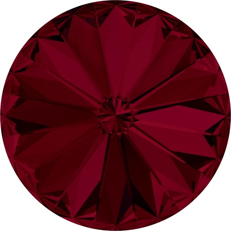 14 mm. 208 Siam Foiled 1122 Swarovski Rivoli-0 14 mm. 208 Siam Foiled 1122 Swarovski Rivoli-0