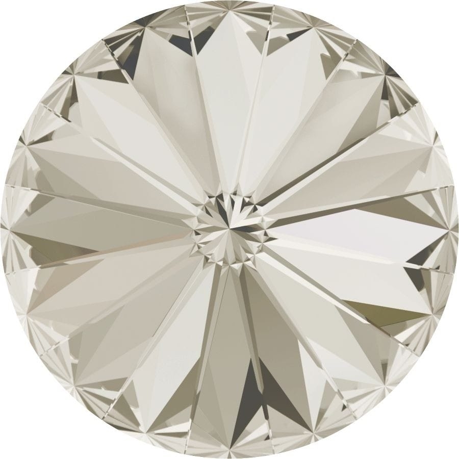 14 mm. 001-SSHA Crystal Silver Shade 1122 Swarovski Rivoli-0 14 mm. 001-SSHA Crystal Silver Shade 1122 Swarovski Rivoli-0