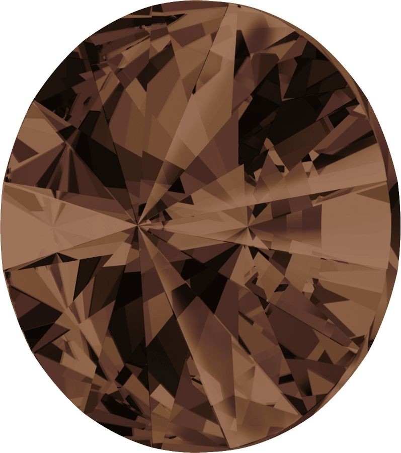 14 mm. 220 Smoked Topaz 1122 Swarovski Rivoli-15196