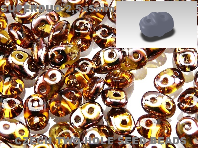 SD-10060-27101: Copper Topaz. 10 gram-0 SD-10060-27101 Copper Topaz Matubo SuperDuo