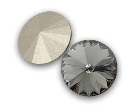 12 mm. 215 Black Diamond 1122 Swarovski Rivoli-8381