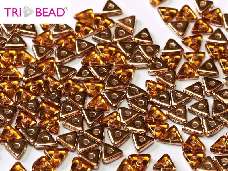 TRI-10060-27101 Topaz Capri Gold Tri-bead. 5 gram-0 TRI-10060-27101 Topaz Capri Gold Tri-bead. 5 gram-0