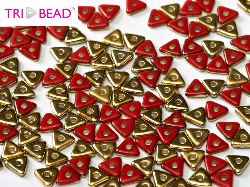 TRI-93200-26441 Opaque Red Amber Tri-Beads 5 gram-0 TRI-93200-26441 Opaque Red Amber Tri-Beads 5 gram-0