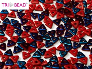 TRI-93200-22201 Opaque Red Azuro Tri-Beads 5 gram-0