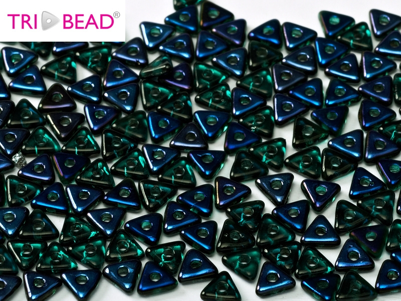 TRI-50730-22201 Emerald Azuro Tri-beads 5 gram-0 TRI-50730-22201 Emerald Azuro Tri-beads 5 gram-0