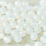 06-R-01000 White Opal round 6 mm. 50 Pc.-0