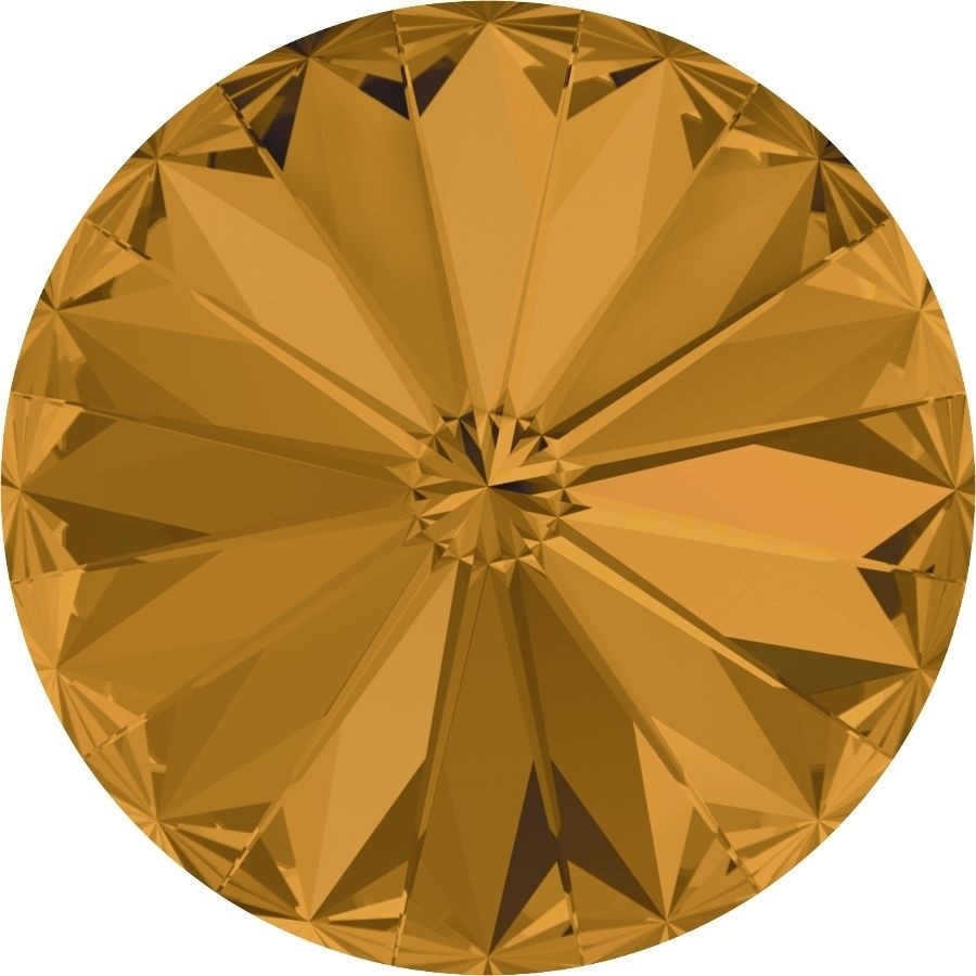 14 mm. 203 Topaz 1122 Swarovski Rivoli-0