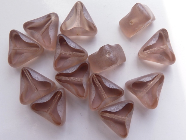 0080211 Light Amethyst Matte Hematite Table Cut 6 Pc.-0 0080211 Light Amethyst Matte Hematite Table Cut 6 Pc.-0