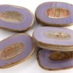 0080232 Milky Amethyst Silver Travertin Table Cut 1 Pc.-0
