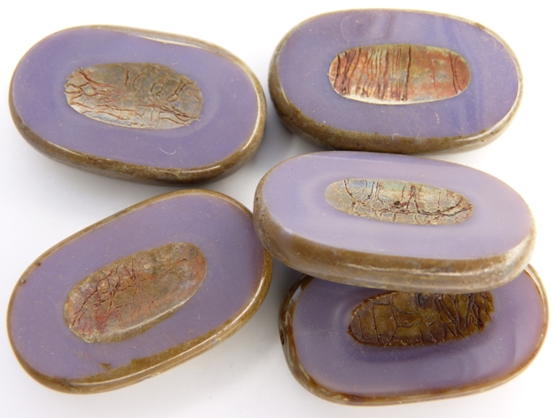 0080232 Milky Amethyst Silver Travertin Table Cut 1 Pc.-0 0080232 Milky Amethyst Silver Travertin Table Cut 1 Pc.-0