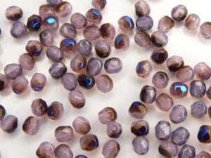 0080605 Opal Purple Azuro Facet 4 mm. 30 Pc.-0