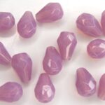 0080612 Opal Lila Pearshape facet 5 Pc.-0