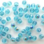 0090321 Aquamarine AB facet 4mm. 50 Pc.-0